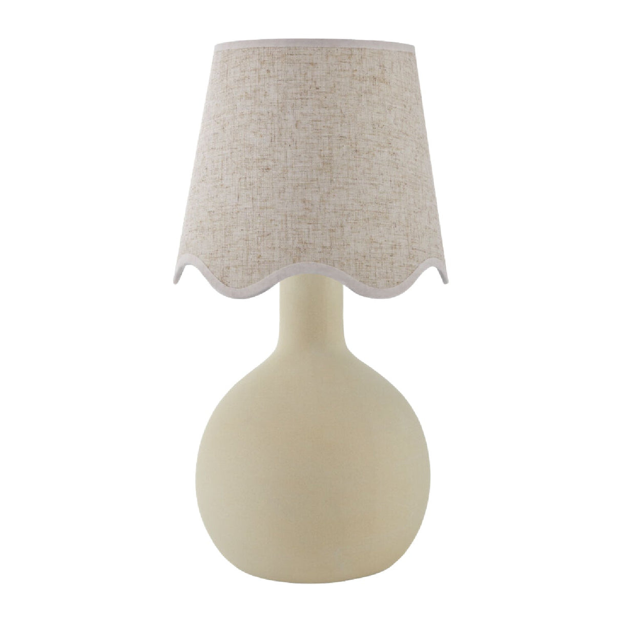 Modern European furniture - Wavy-Edge Rattan Ceramic Table Lamp - www.oroa.com