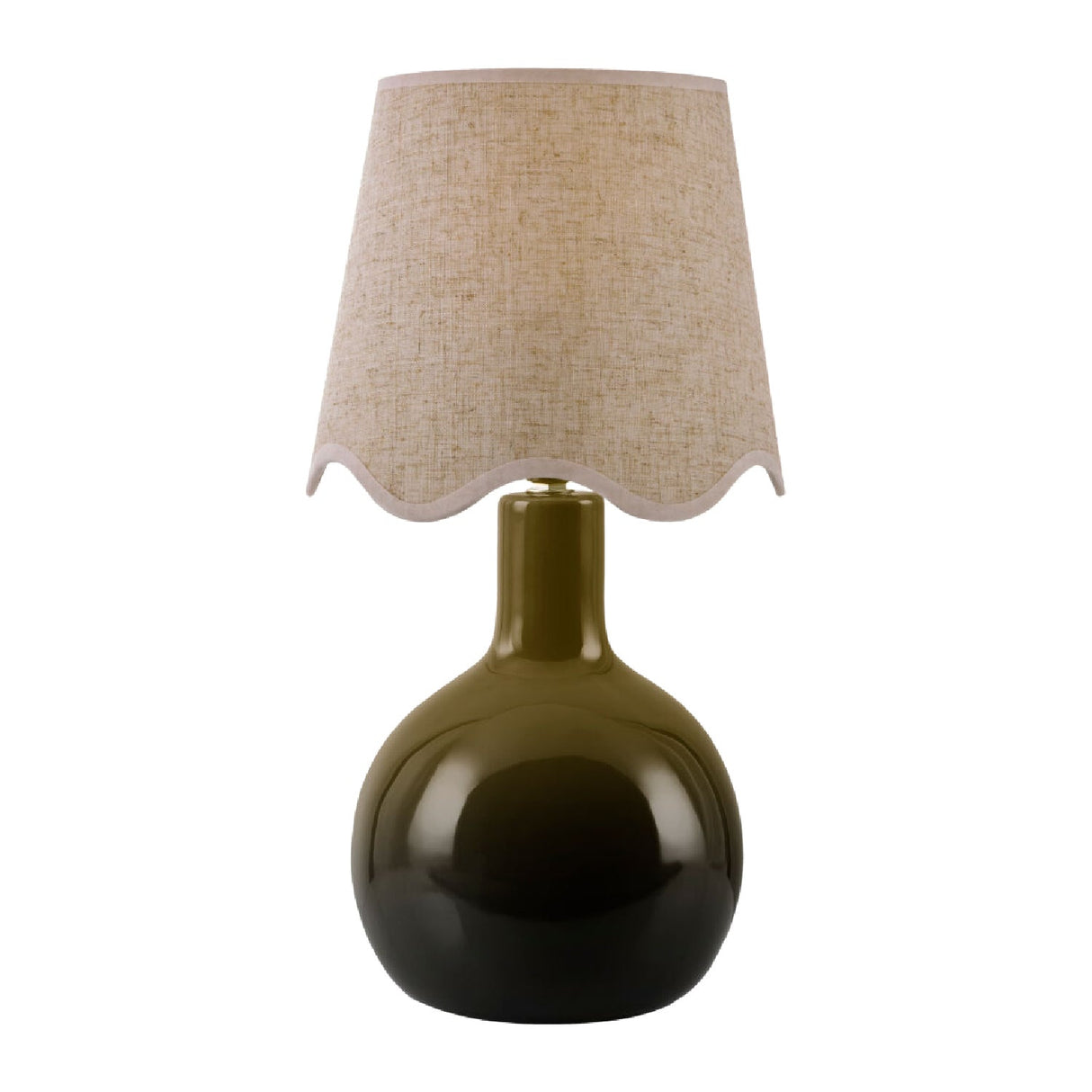 Modern European furniture - Wavy-Edge Rattan Ceramic Table Lamp - www.oroa.com