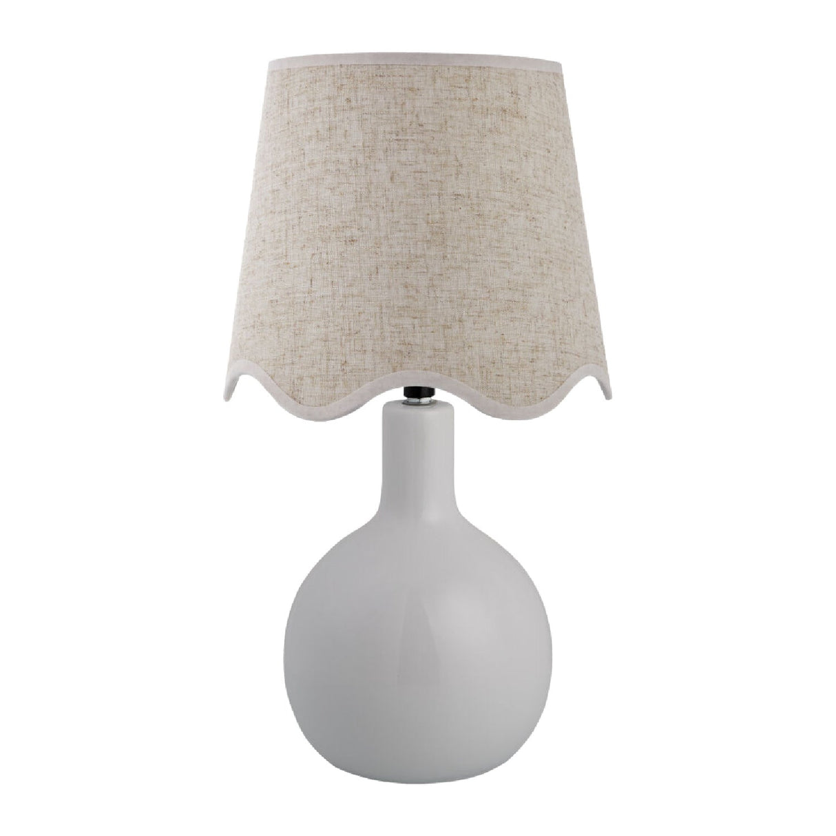 Modern European furniture - Wavy-Edge Rattan Ceramic Table Lamp - www.oroa.com