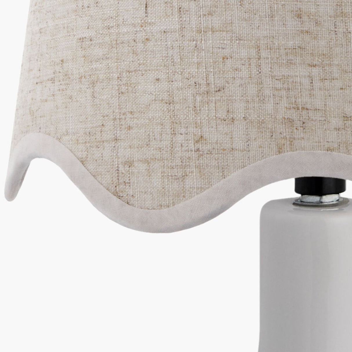 Modern European furniture - Wavy-Edge Rattan Ceramic Table Lamp - www.oroa.com