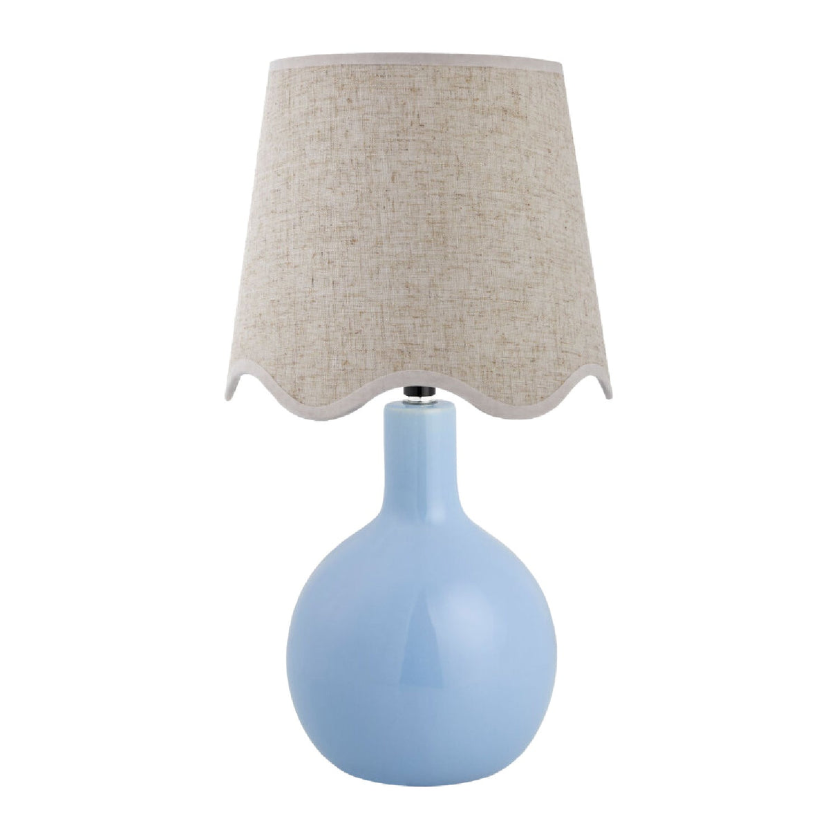 Modern European furniture - Wavy-Edge Rattan Ceramic Table Lamp - www.oroa.com