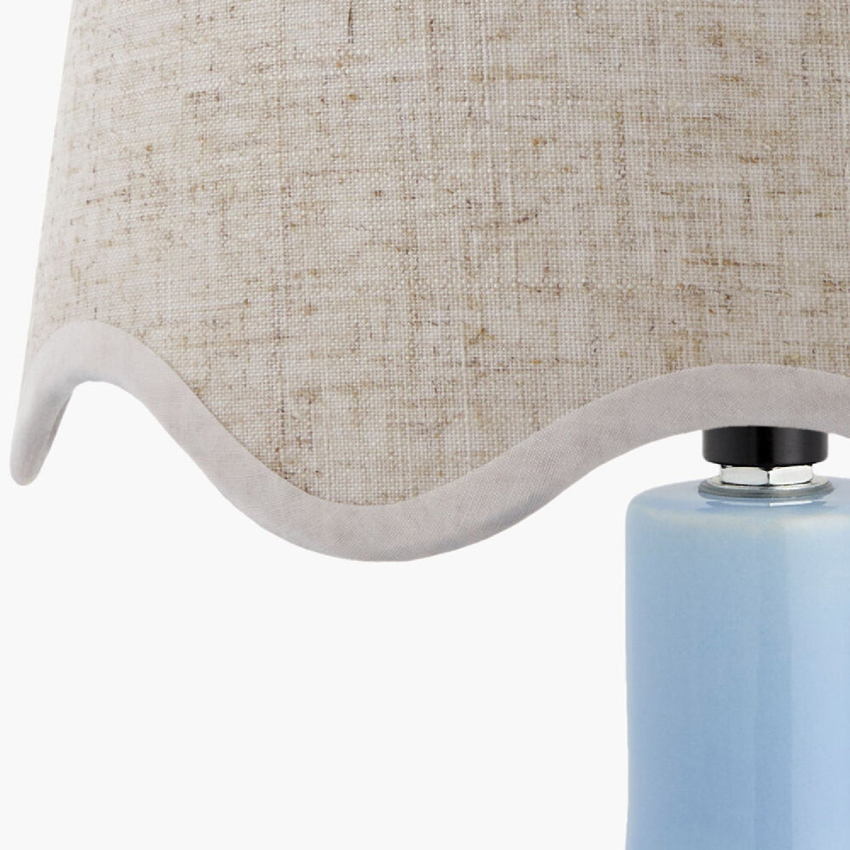 Modern European furniture - Wavy-Edge Rattan Ceramic Table Lamp - www.oroa.com