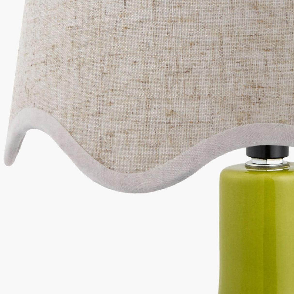 Modern European furniture - Wavy-Edge Rattan Ceramic Table Lamp - www.oroa.com