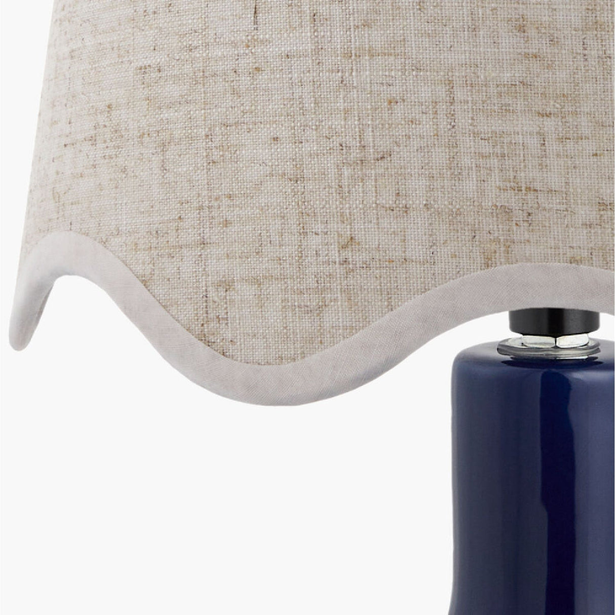 Modern European furniture - Wavy-Edge Rattan Ceramic Table Lamp - www.oroa.com