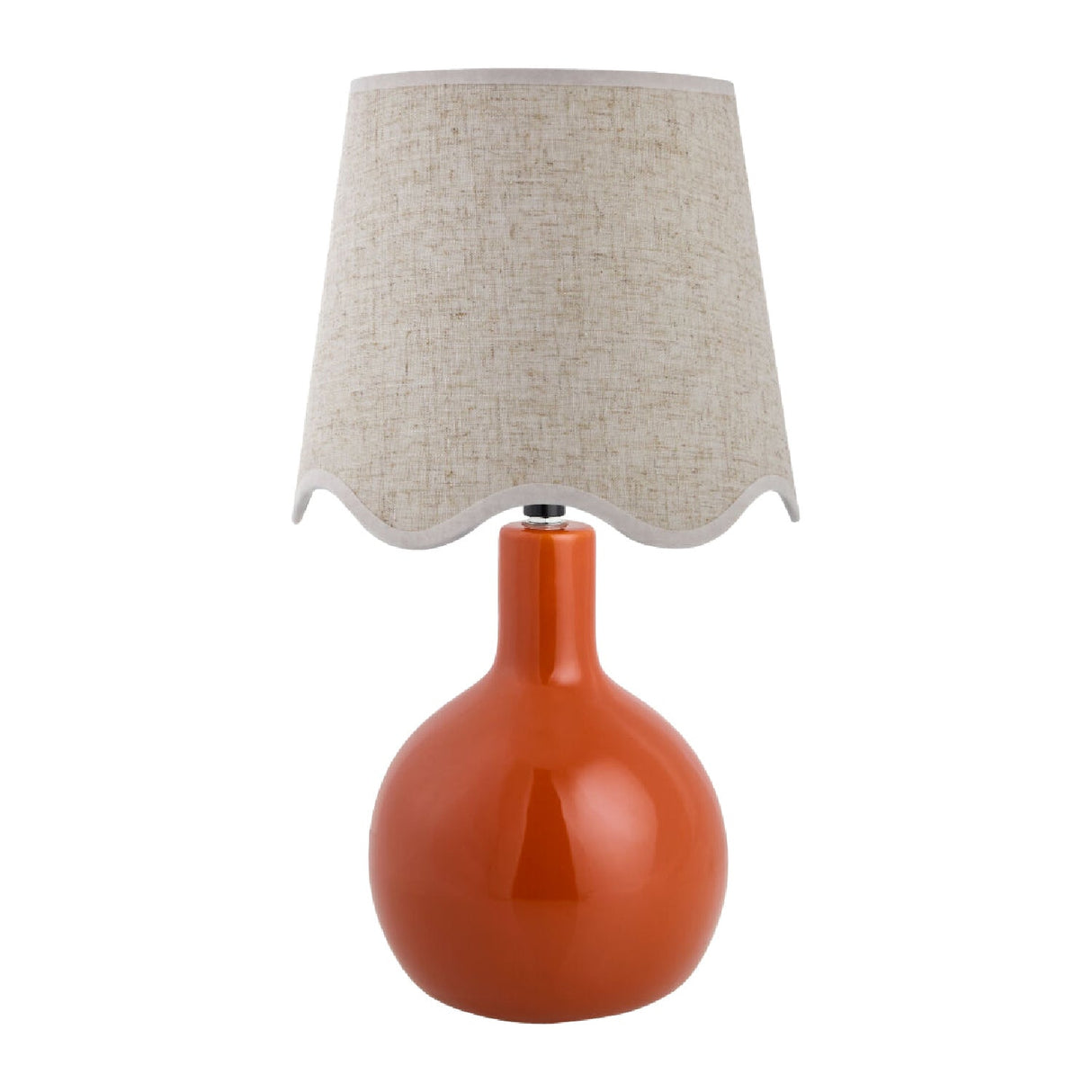 Modern European furniture - Wavy-Edge Rattan Ceramic Table Lamp - www.oroa.com
