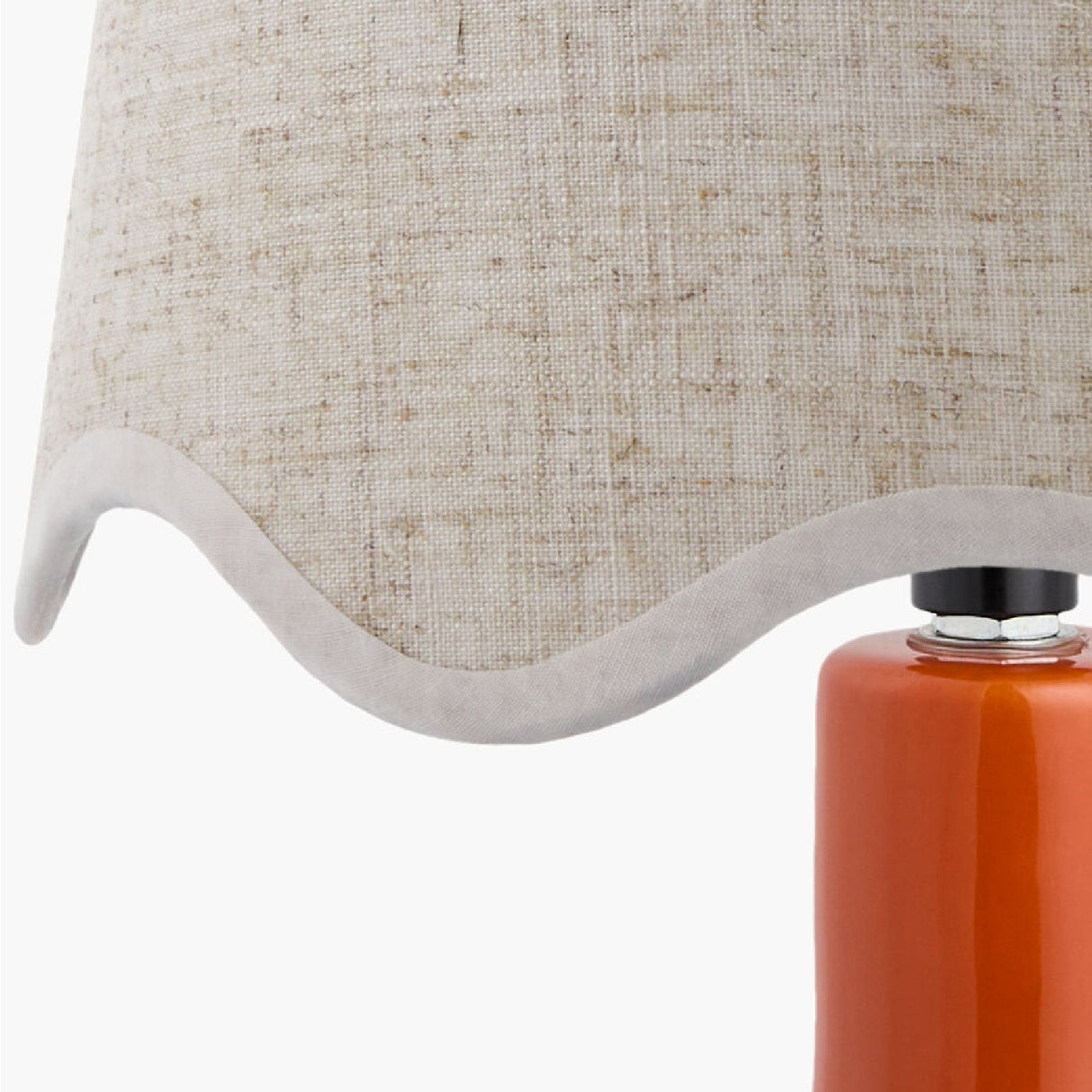 Modern European furniture - Wavy-Edge Rattan Ceramic Table Lamp - www.oroa.com