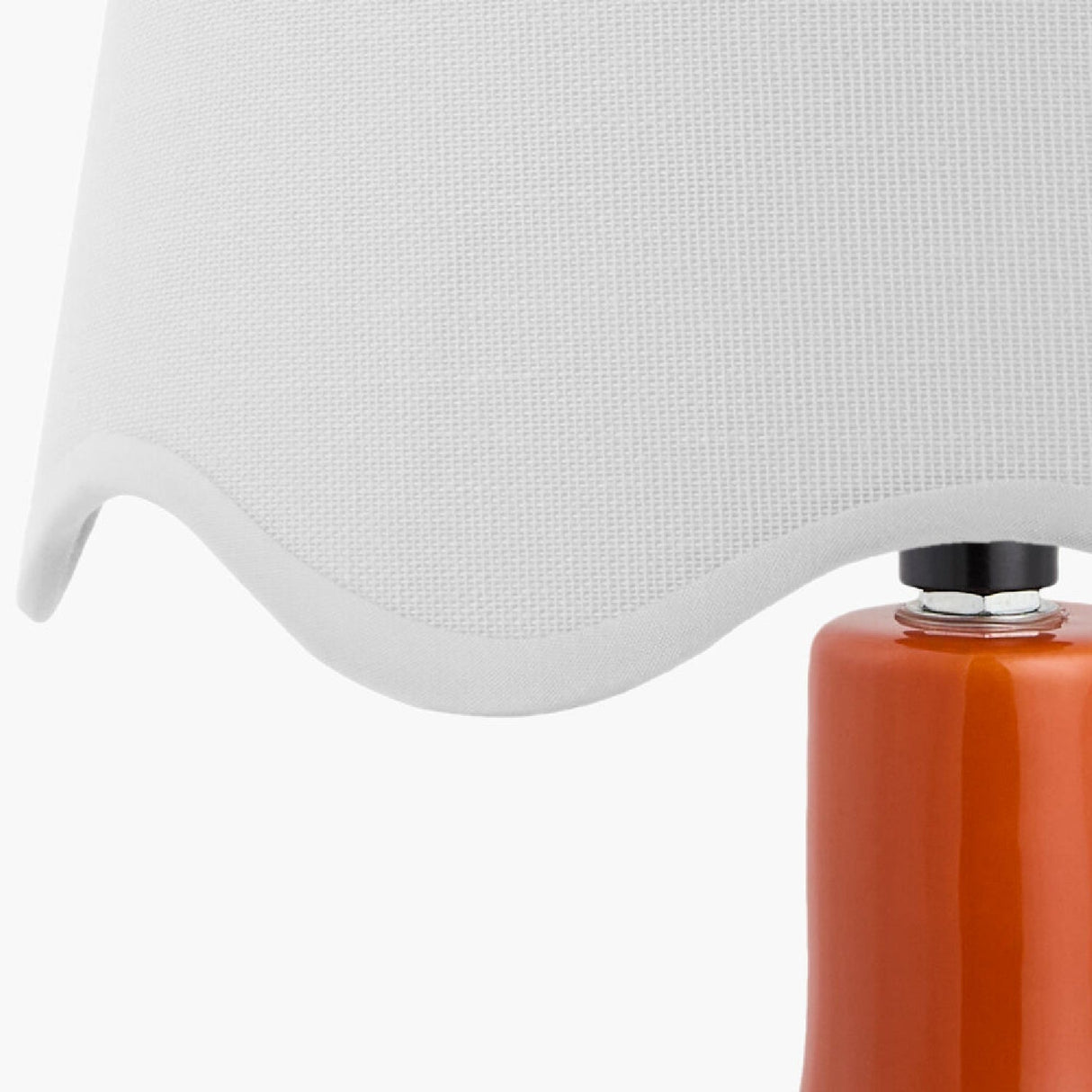 Modern European furniture - Wavy-Edge Rattan Ceramic Table Lamp - www.oroa.com