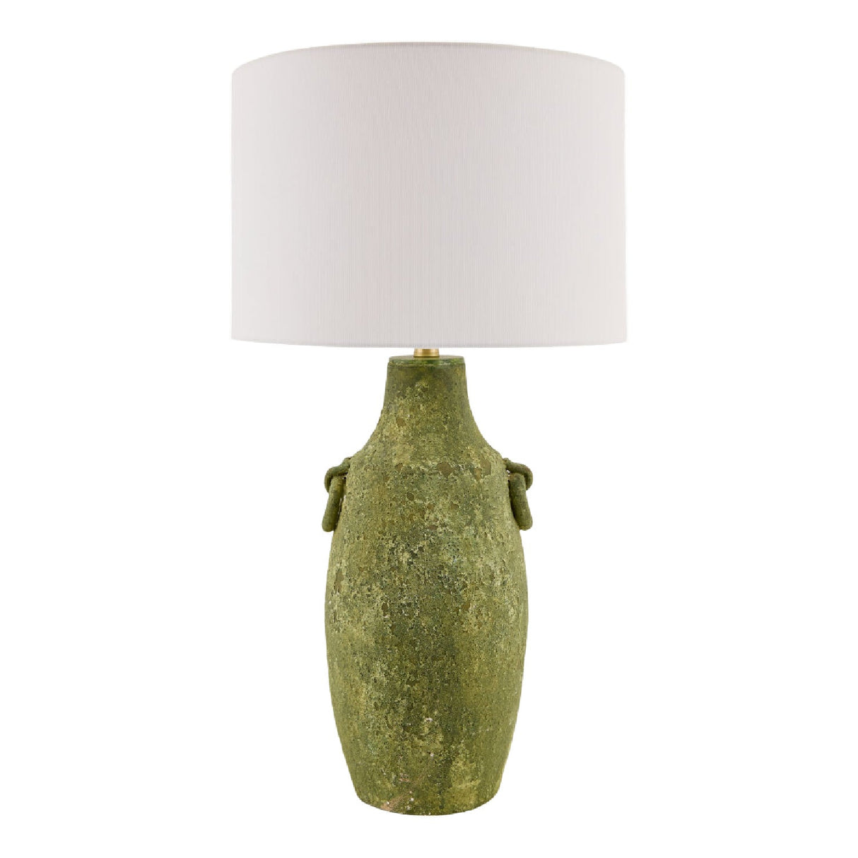 Modern European furniture - Rustic Green Ceramic Table Lamp - www.oroa.com