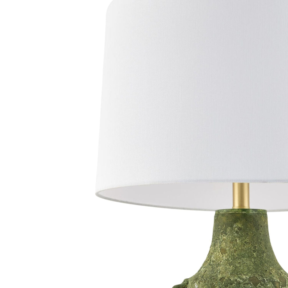 Modern European furniture - Rustic Green Ceramic Table Lamp - www.oroa.com