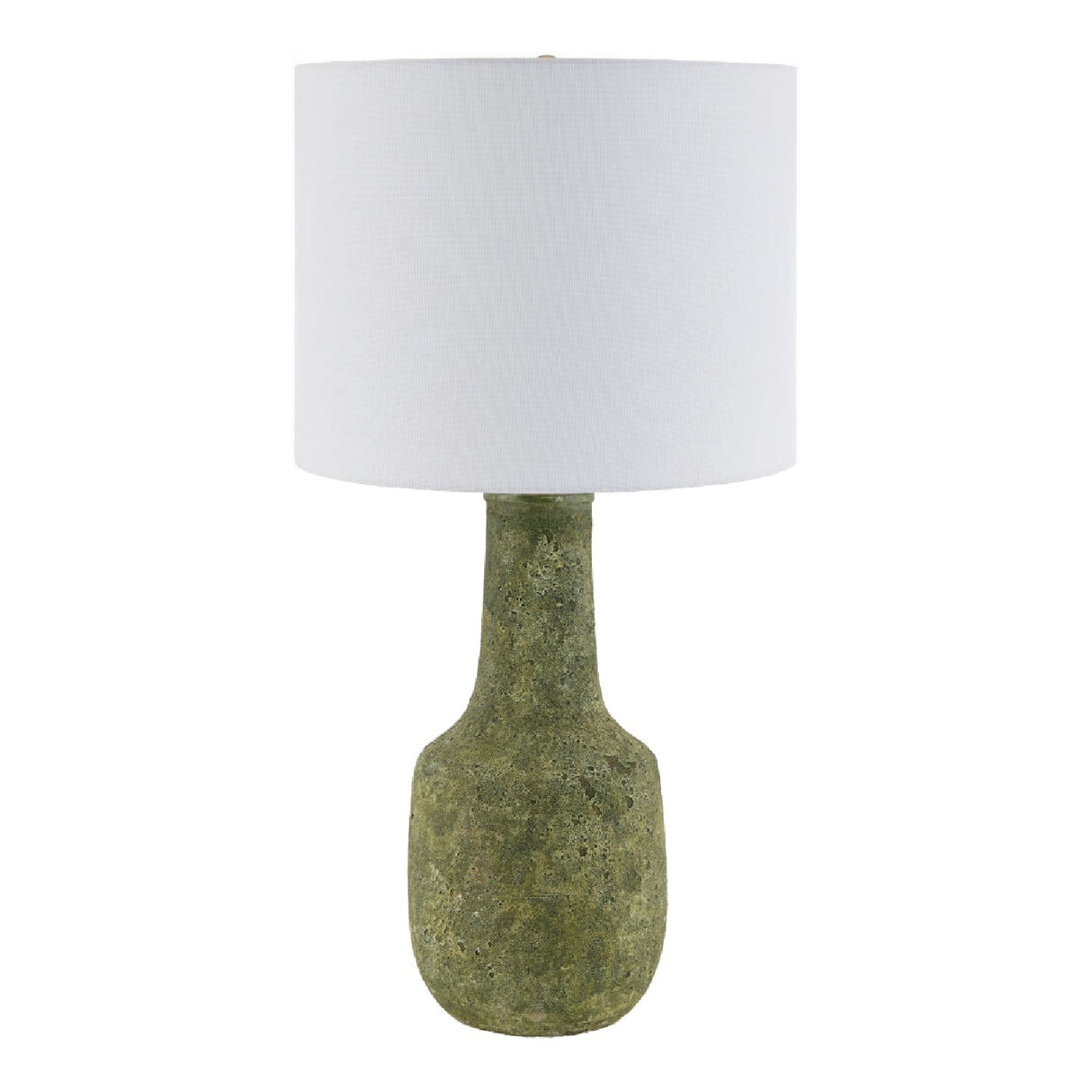 Modern European furniture - Rustic Green Ceramic Table Lamp - www.oroa.com