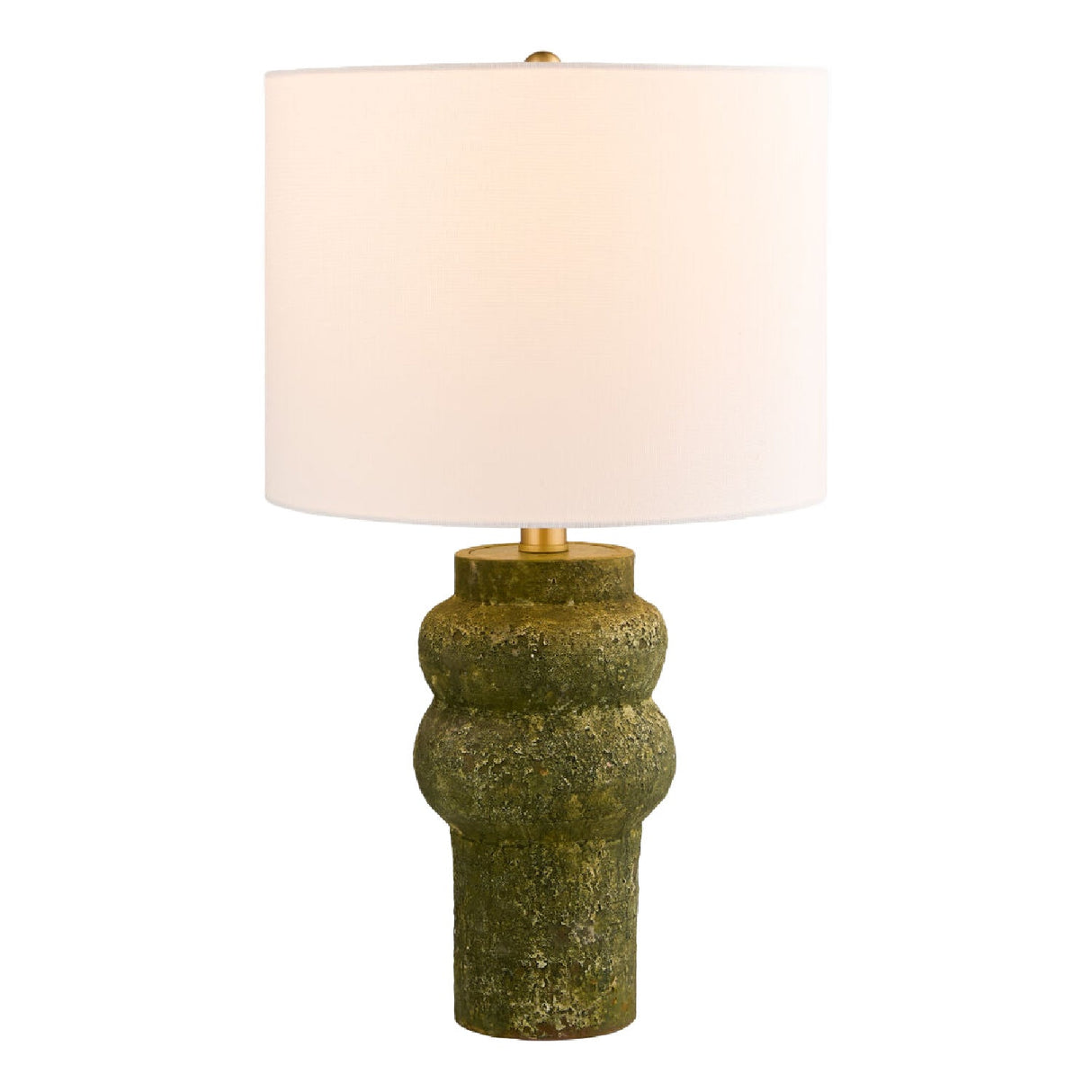 Modern European furniture - Rustic Green Ceramic Table Lamp - www.oroa.com