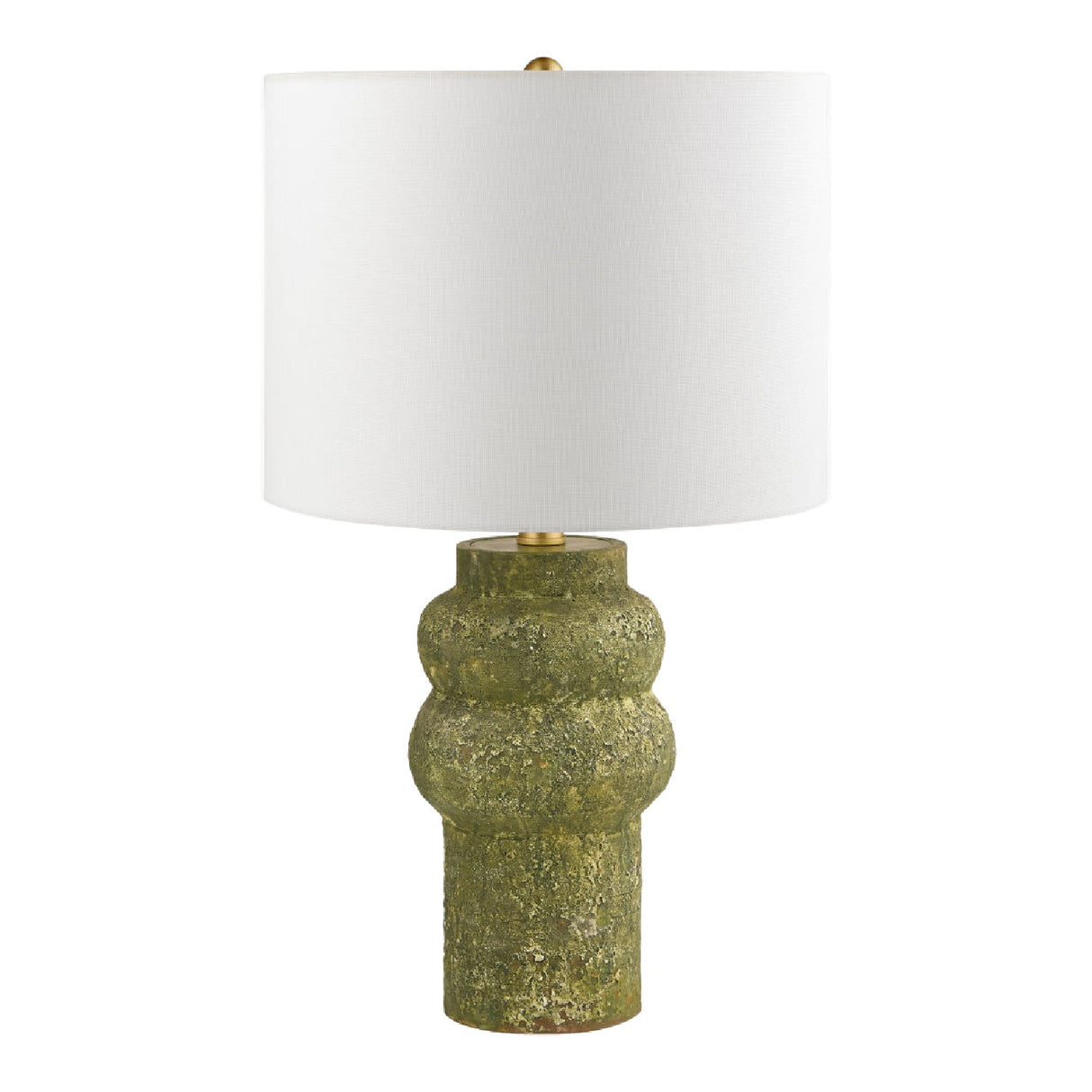 Modern European furniture - Rustic Green Ceramic Table Lamp - www.oroa.com
