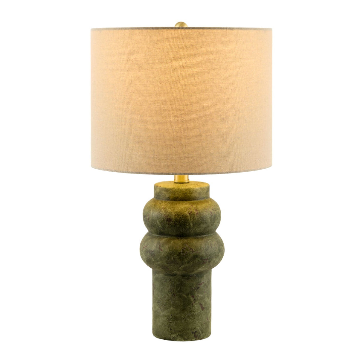 Modern European furniture - Handpainted Green Ceramic Table Lamp - www.oroa.com