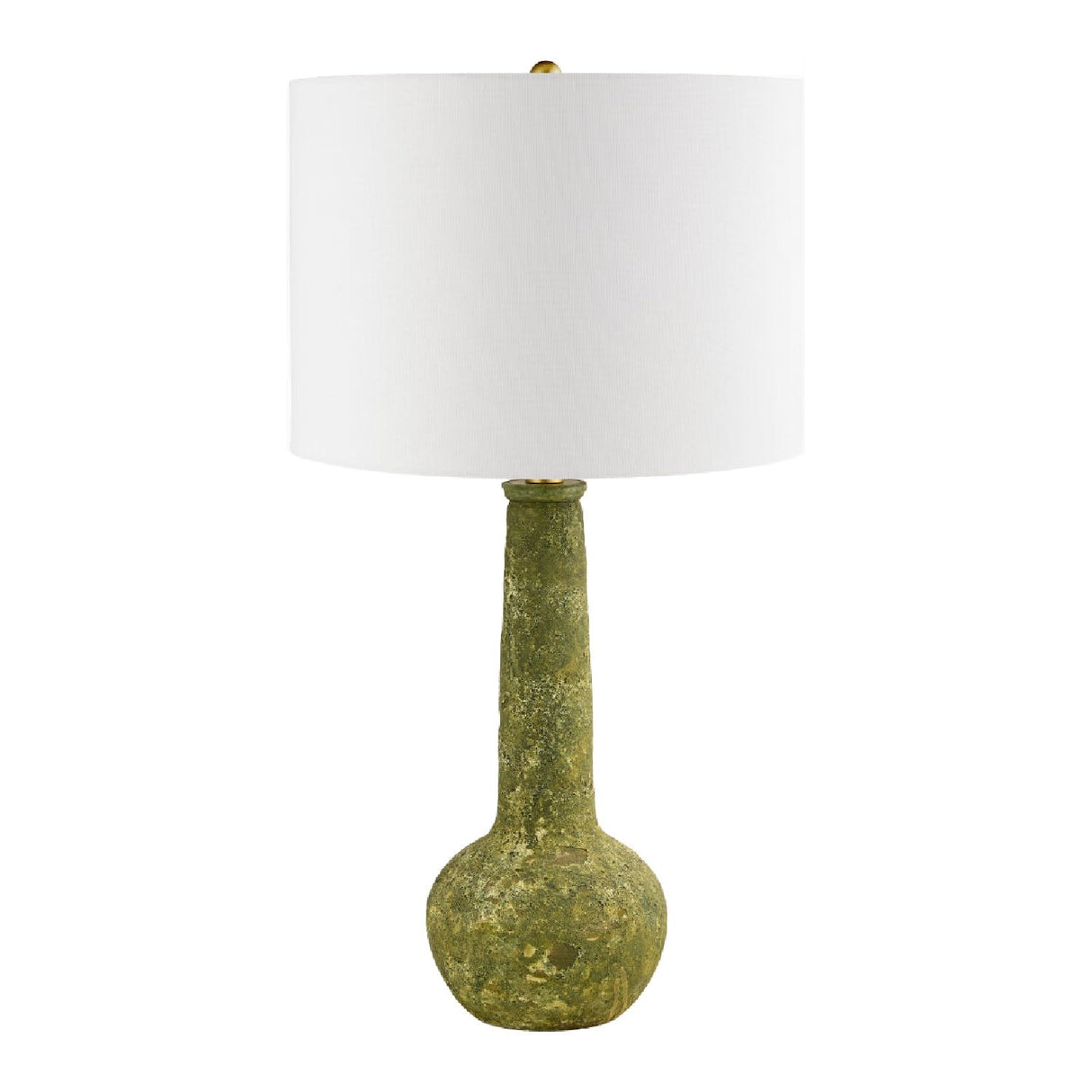 Modern European furniture - Rustic Green Ceramic Table Lamp - www.oroa.com