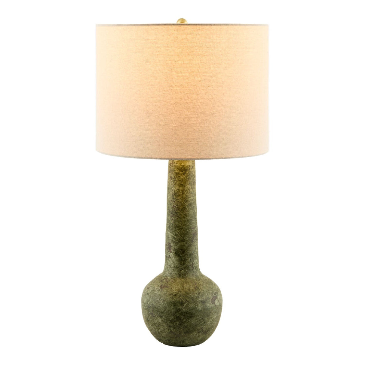 Modern European furniture - Handpainted Green Ceramic Table Lamp - www.oroa.com