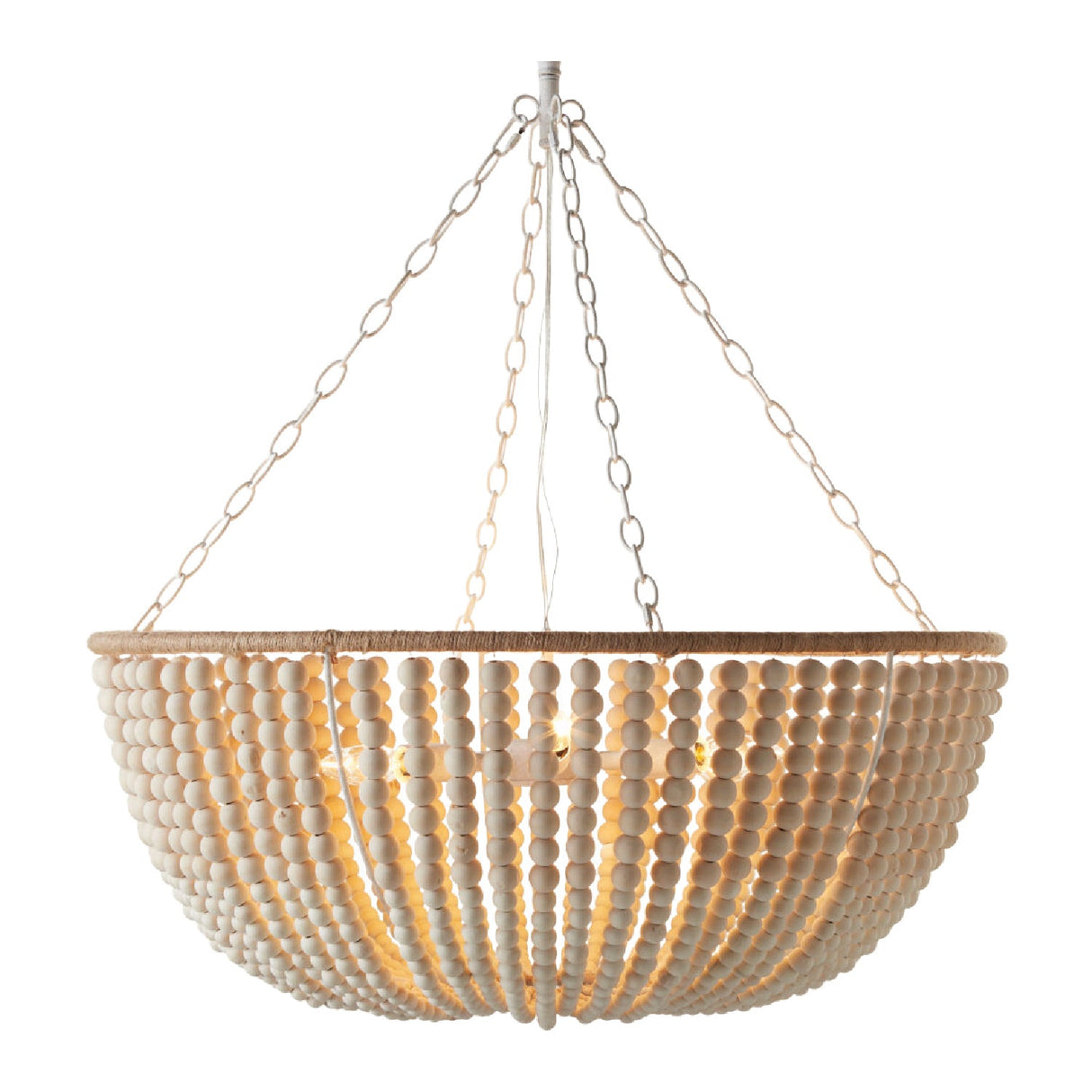 Modern European furniture - Cream Beaded Pendant Lamp - www.oroa.com