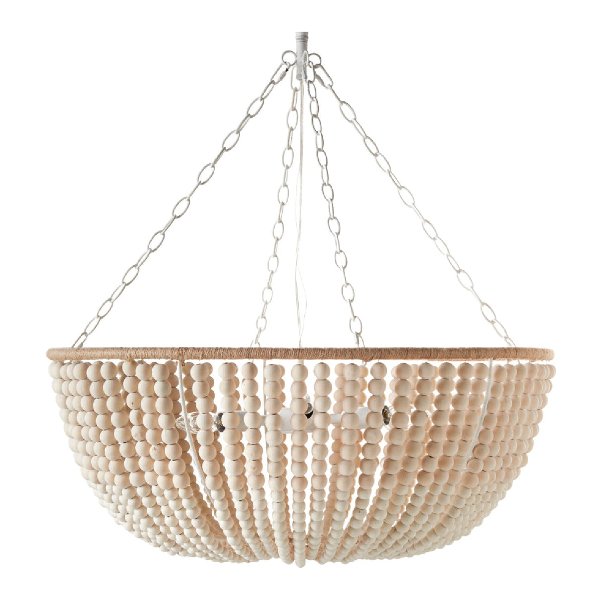 Modern European furniture - Cream Beaded Pendant Lamp - www.oroa.com