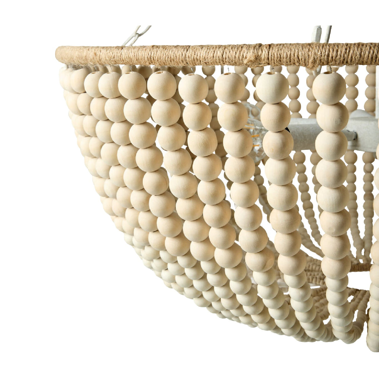 Modern European furniture - Cream Beaded Pendant Lamp - www.oroa.com