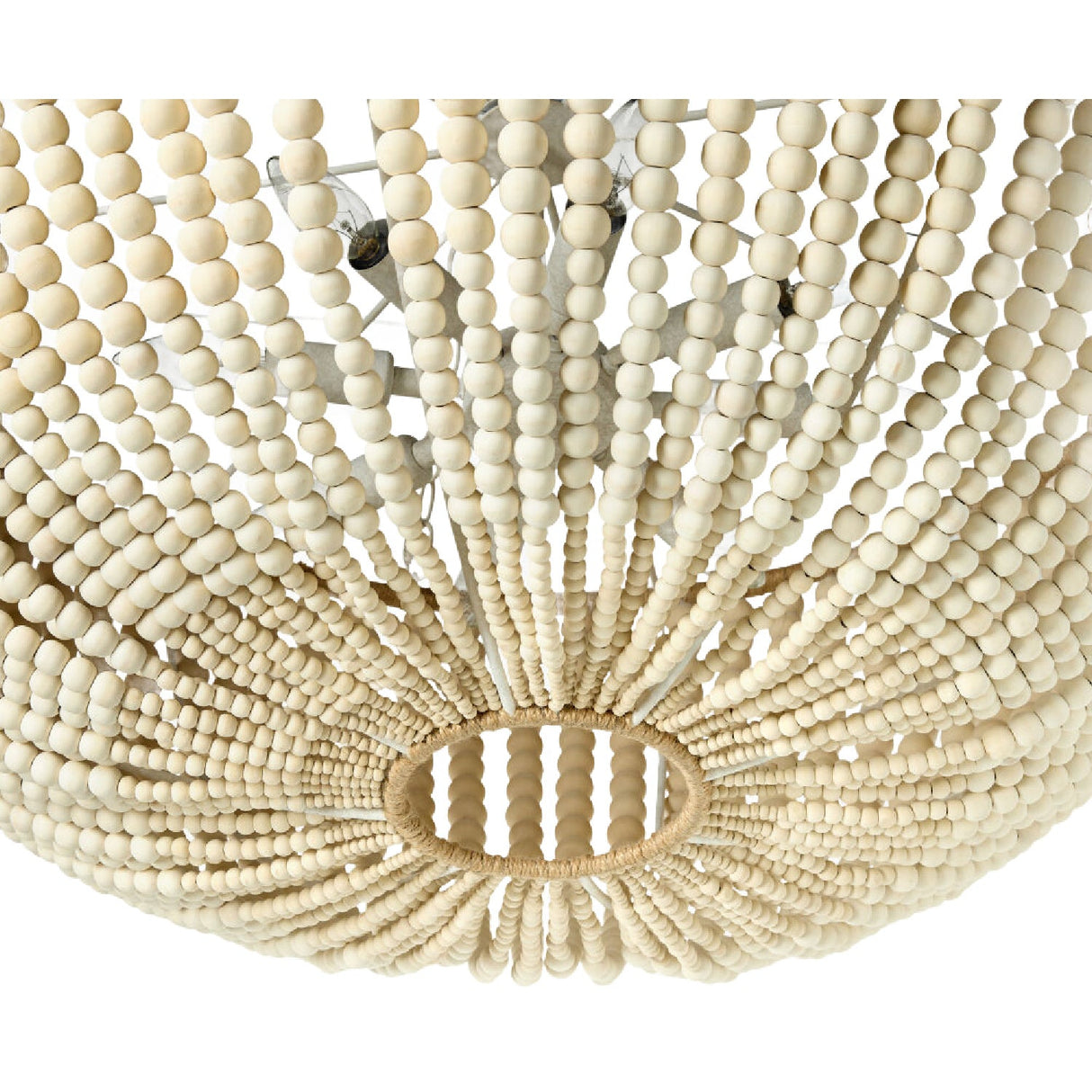 Modern European furniture - Cream Beaded Pendant Lamp - www.oroa.com