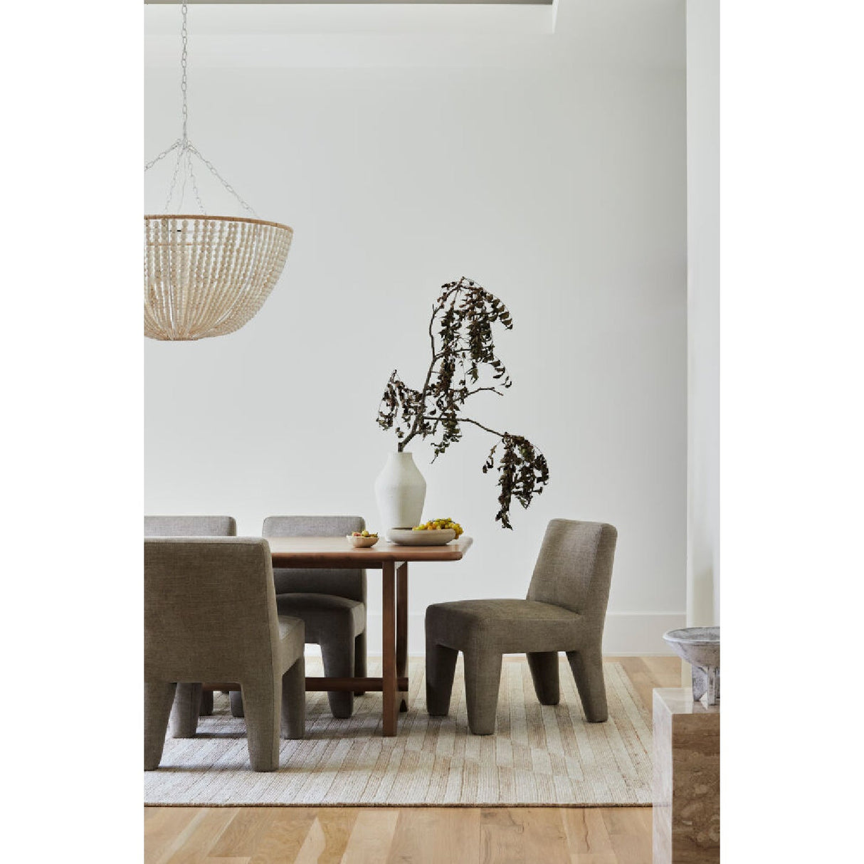 Modern European furniture - Cream Beaded Pendant Lamp - www.oroa.com