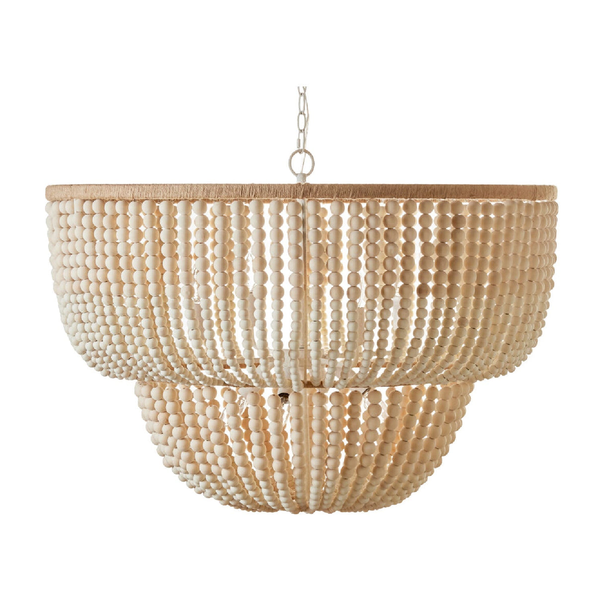 Modern European furniture - Cream Beaded Pendant Light - www.oroa.com