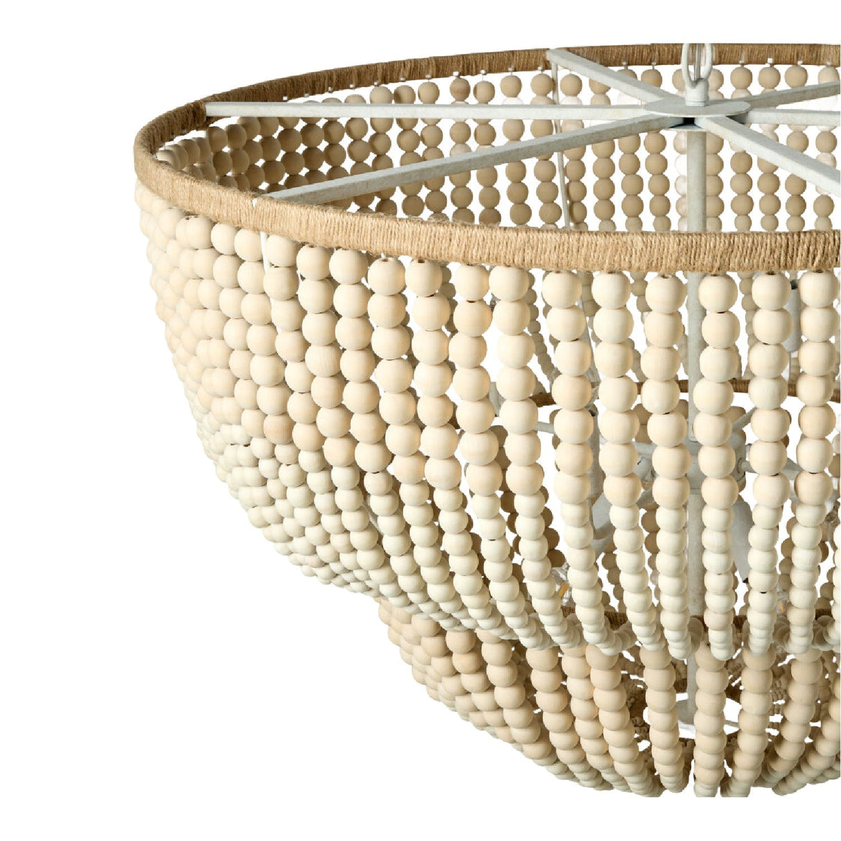 Modern European furniture - Cream Beaded Pendant Light - www.oroa.com