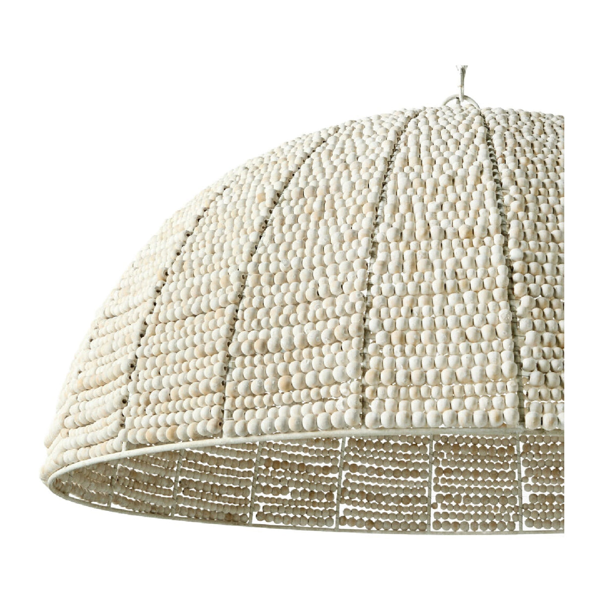 Modern European furniture - Cream Beaded Dome Pendant Light - www.oroa.com
