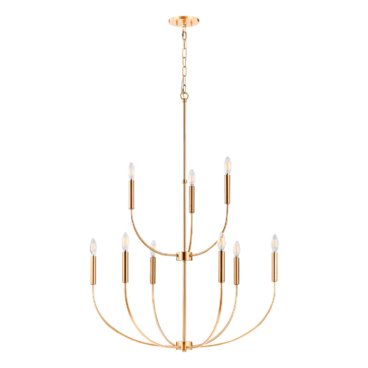 Gold 9-Light Chandelier | Oroa.com