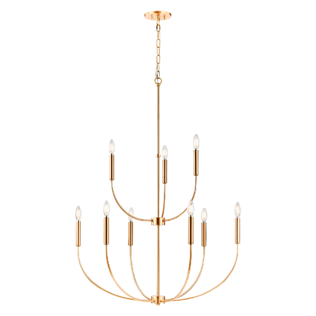 Gold 9-Light Chandelier | Oroa.com
