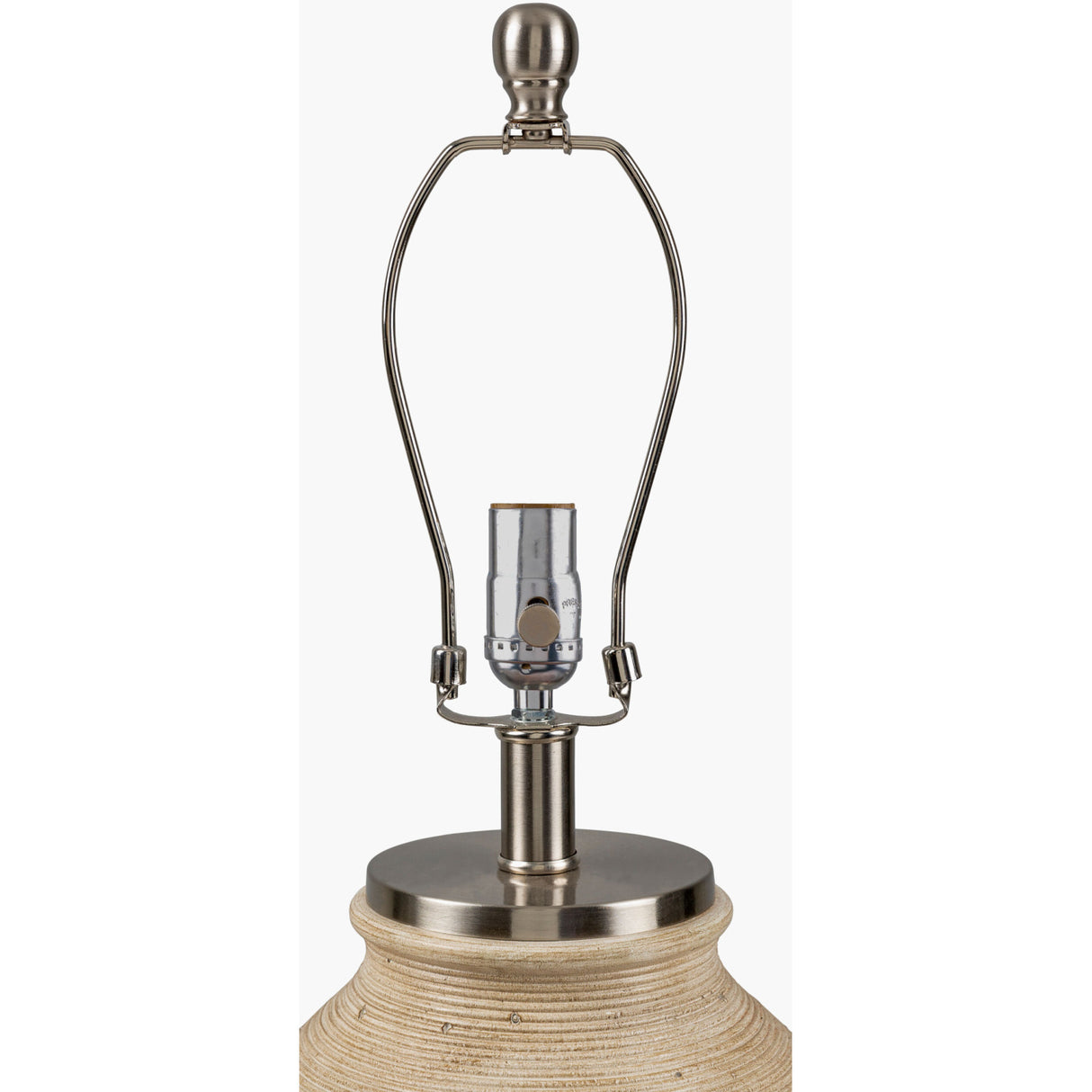 Rounded Cement Linen Table Lamp | Oroa.com