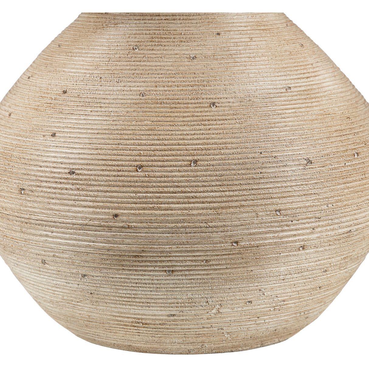 Modern European furniture - Rounded Cement Linen Table Lamp - www.oroa.com