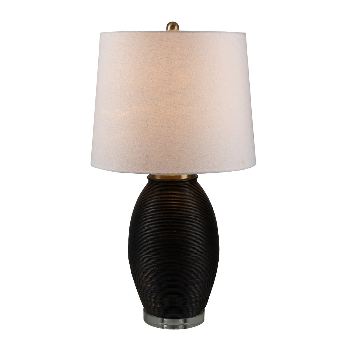 Modern European furniture - Cement Base Linen Table Lamp - www.oroa.com
