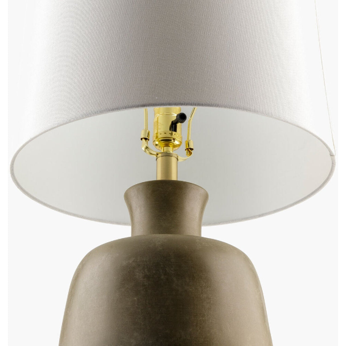 Modern European furniture - Painted Base Linen Table Lamp - www.oroa.com