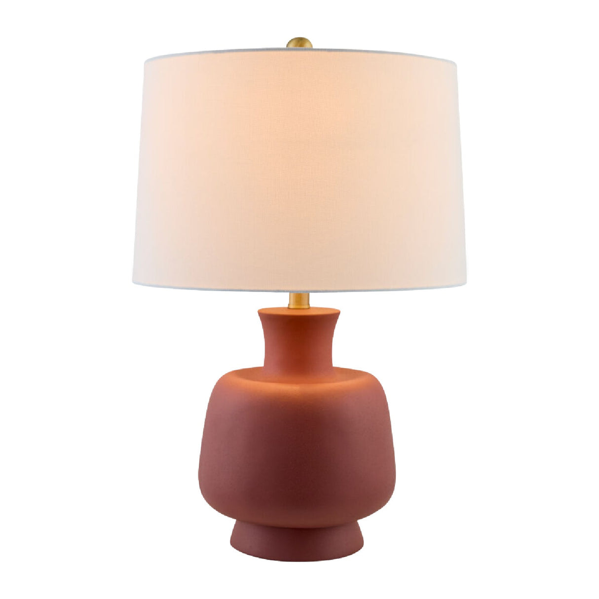 Modern European furniture - Painted Base Linen Table Lamp - www.oroa.com