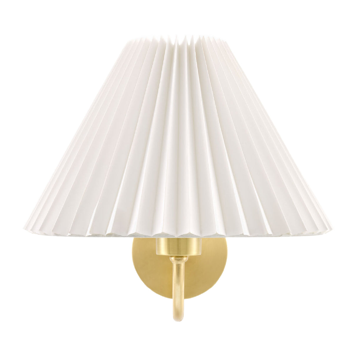 Pleated White Linen Wall Lamp | Oroa.com