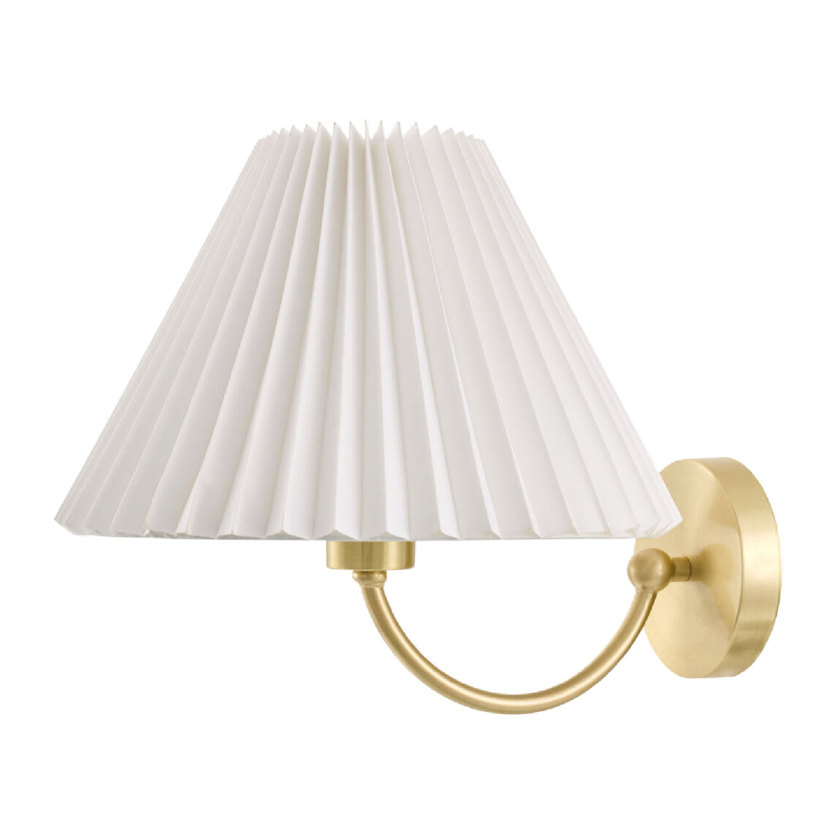 Pleated White Linen Wall Lamp | Oroa.com