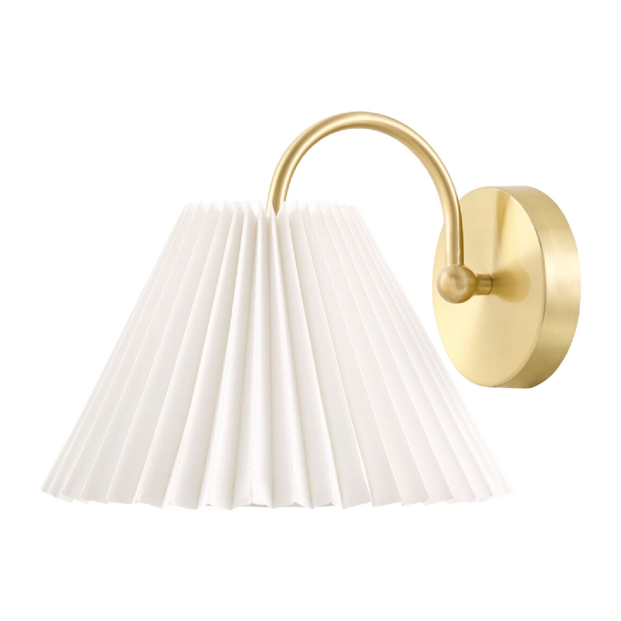 Modern European furniture - Pleated White Linen Wall Lamp - www.oroa.com