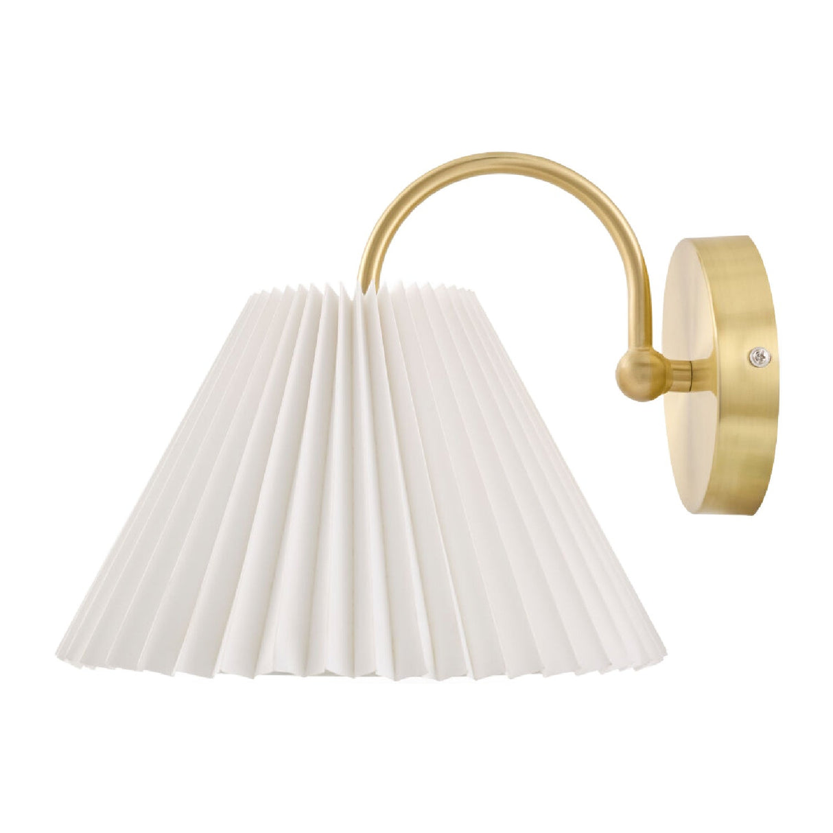 Modern European furniture - Pleated White Linen Wall Lamp - www.oroa.com