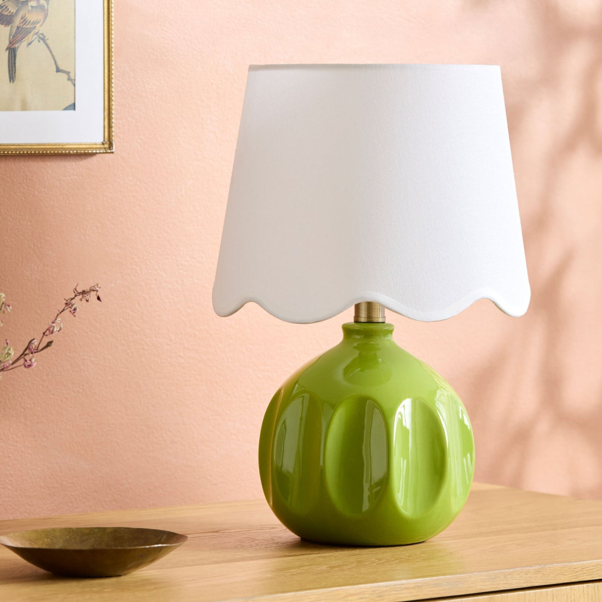 Modern European furniture - Wavy Linen Accent Table Lamp - www.oroa.com