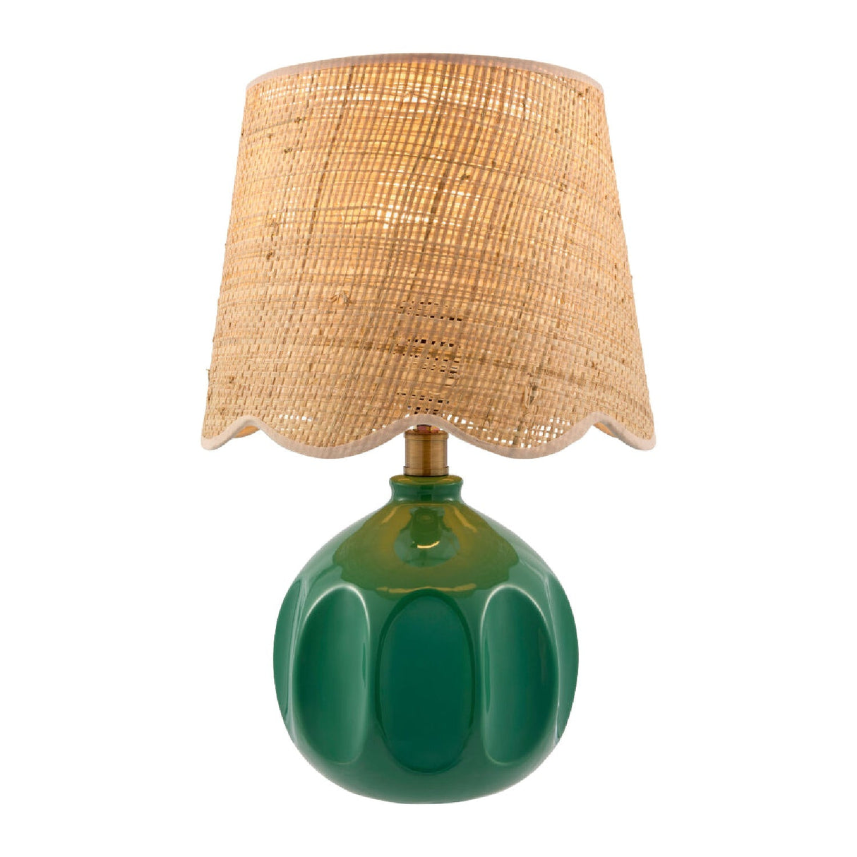 Modern European furniture - Wavy Rattan Accent Table Lamp - www.oroa.com