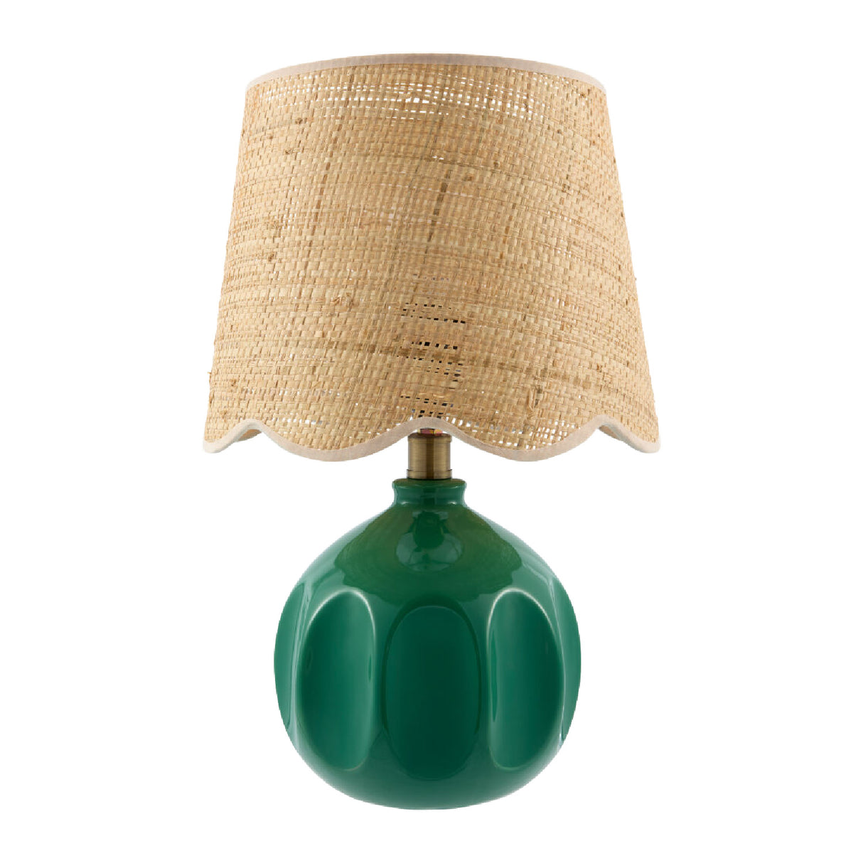 Wavy Rattan Accent Table Lamp | Oroa.com