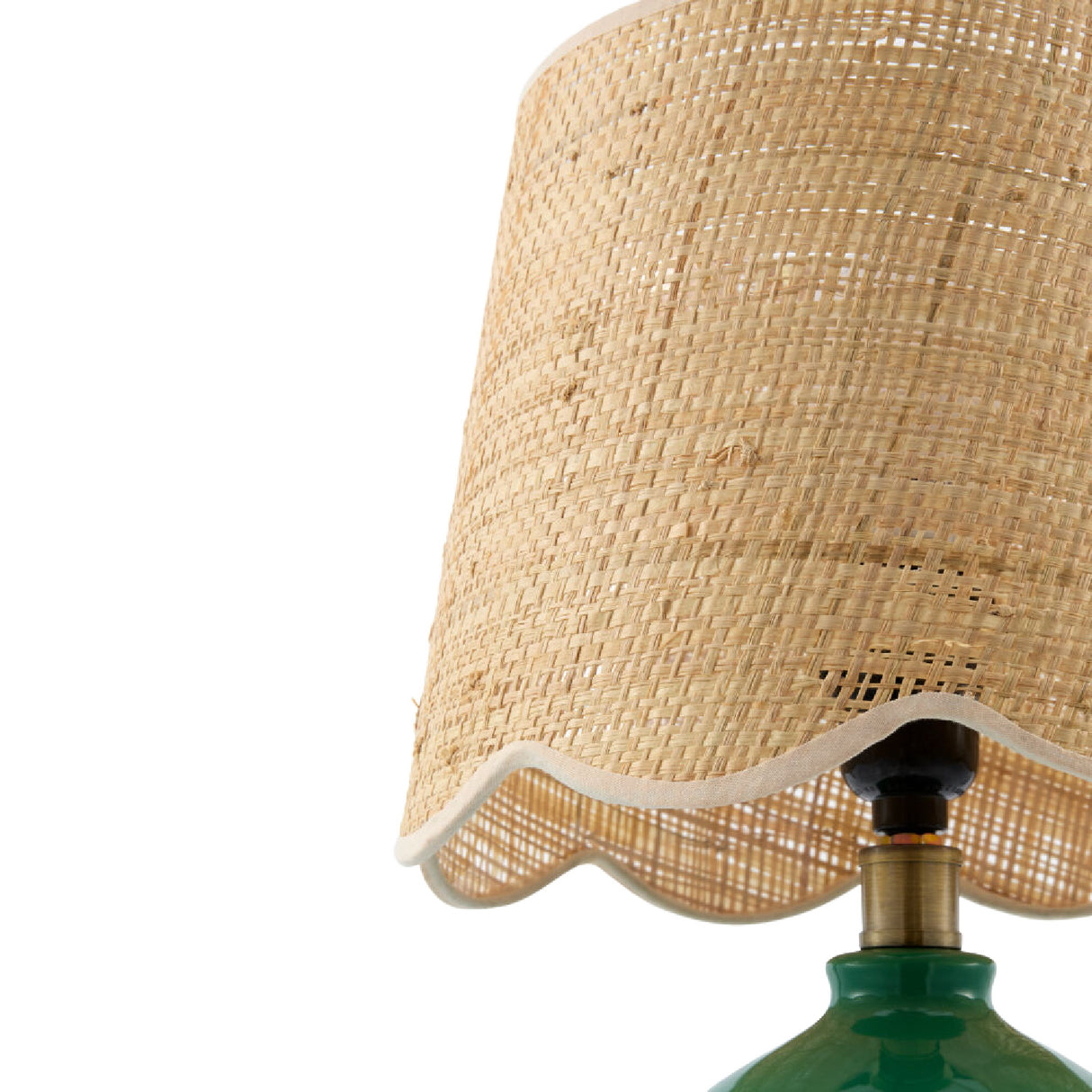 Modern European furniture - Wavy Rattan Accent Table Lamp - www.oroa.com