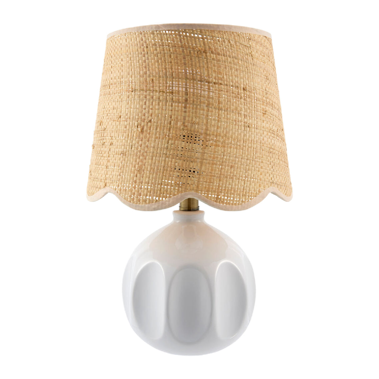 Modern European furniture - Wavy Rattan Accent Table Lamp - www.oroa.com