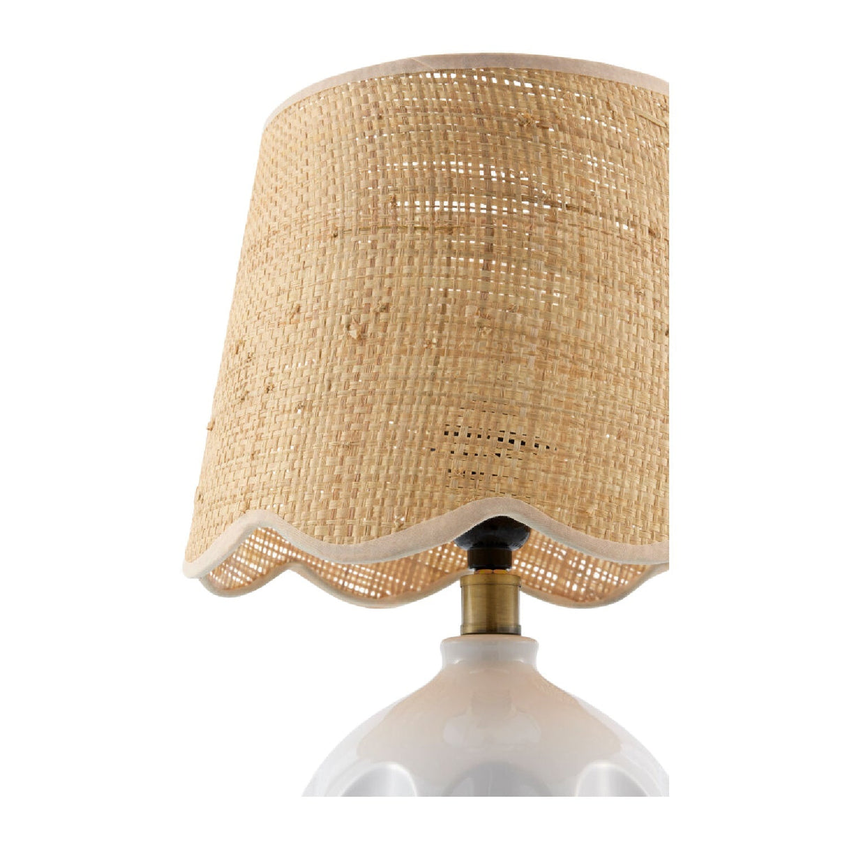 Modern European furniture - Wavy Rattan Accent Table Lamp - www.oroa.com