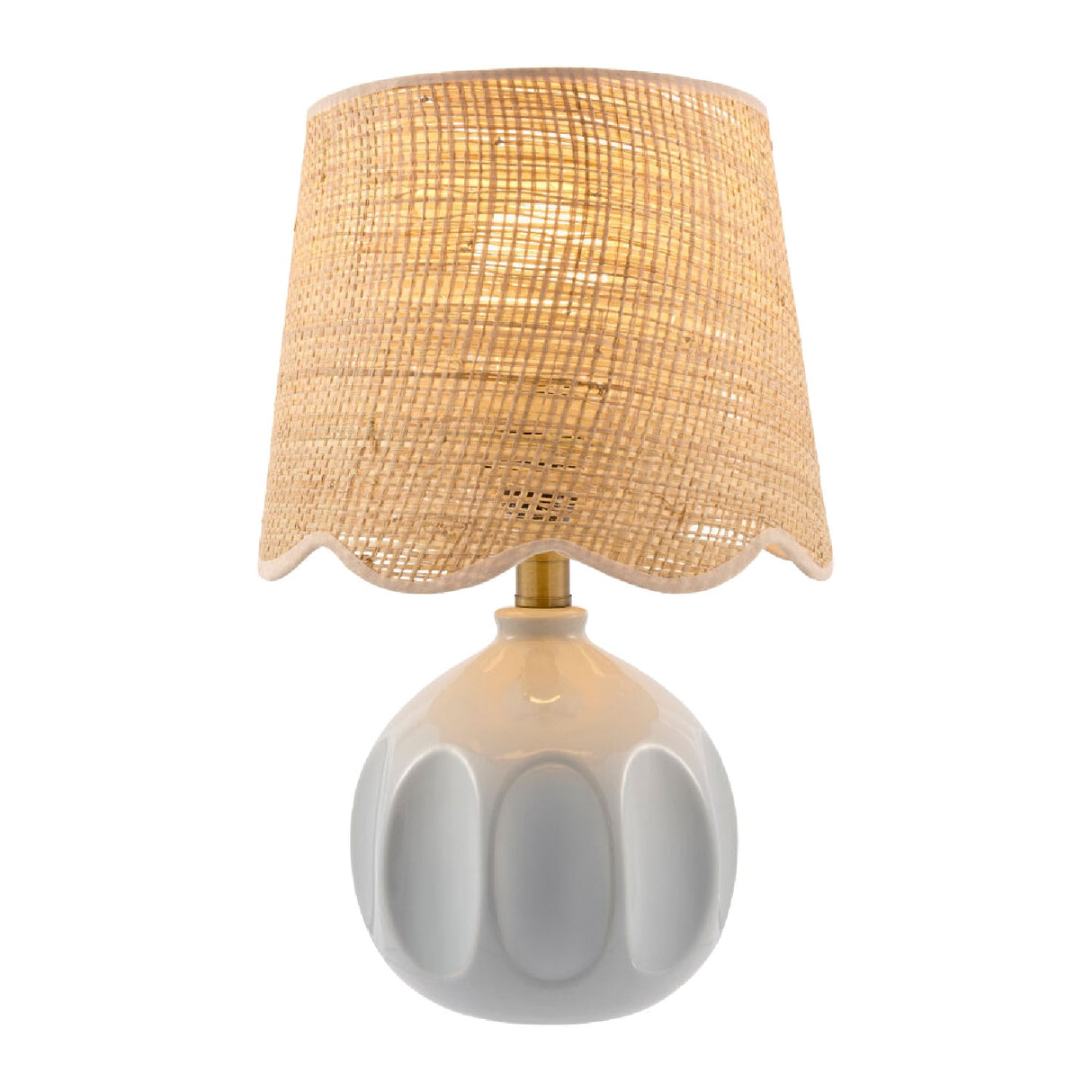 Modern European furniture - Wavy Rattan Accent Table Lamp - www.oroa.com