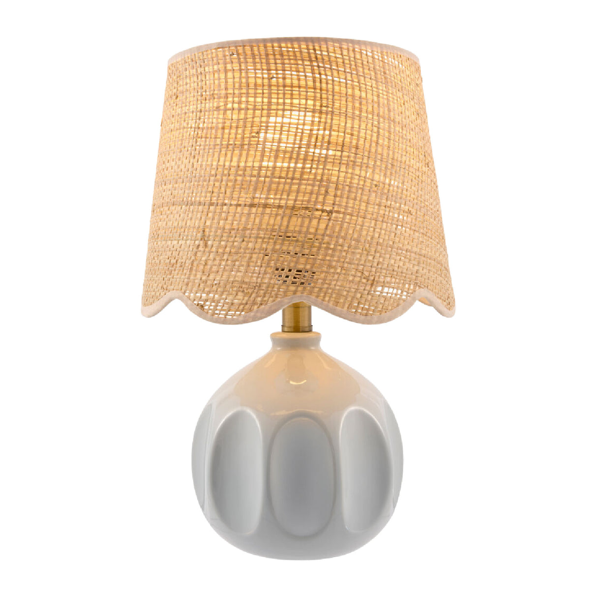 Modern European furniture - Wavy Rattan Accent Table Lamp - www.oroa.com