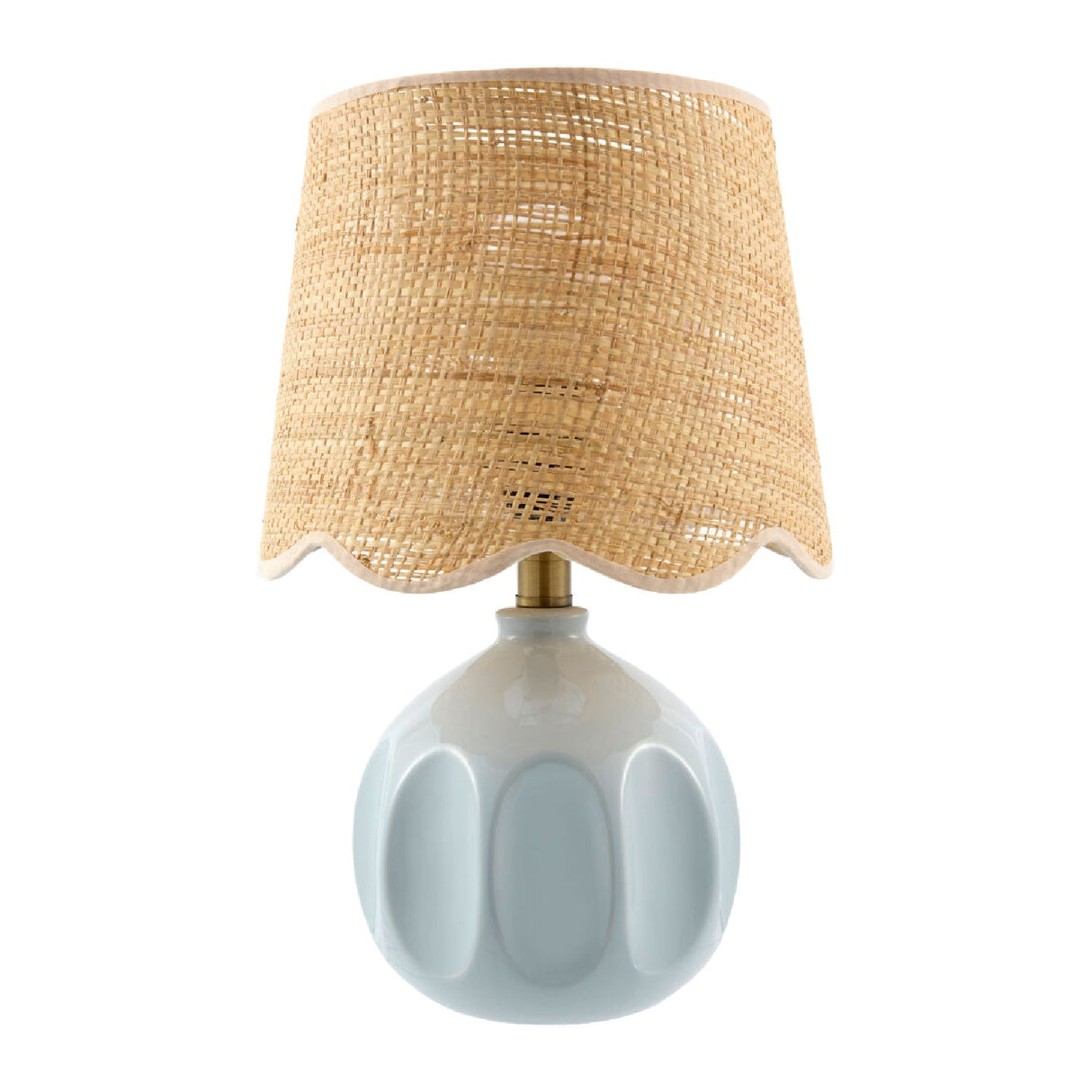 Modern European furniture - Wavy Rattan Accent Table Lamp - www.oroa.com