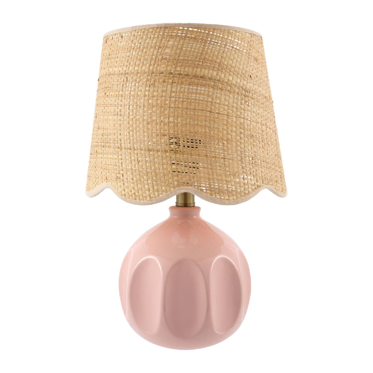 Modern European furniture - Wavy Rattan Accent Table Lamp - www.oroa.com