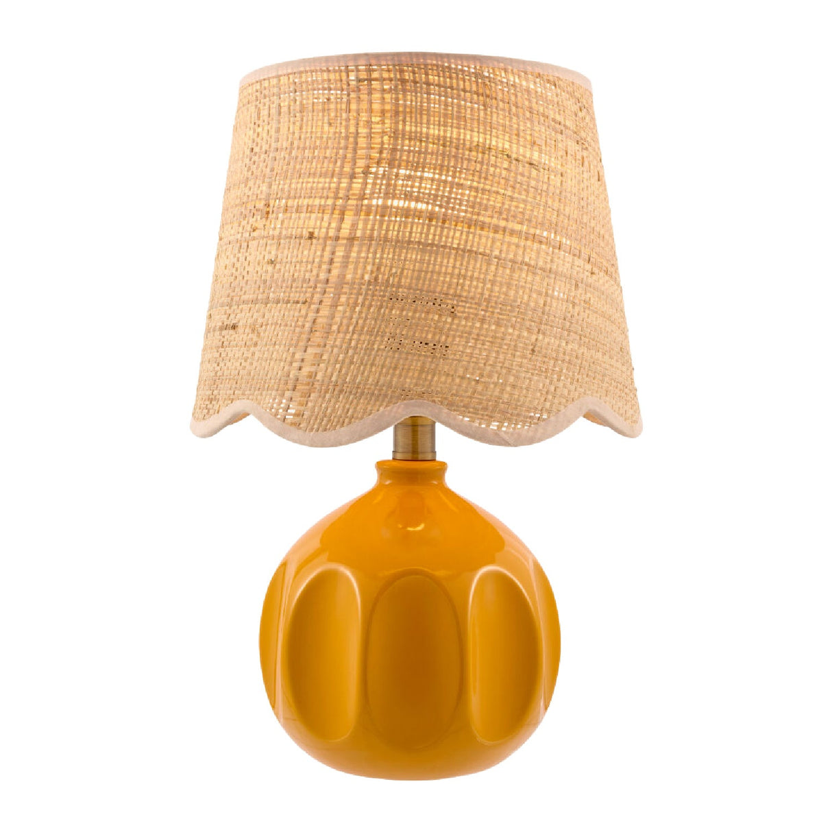 Modern European furniture - Wavy Rattan Accent Table Lamp - www.oroa.com