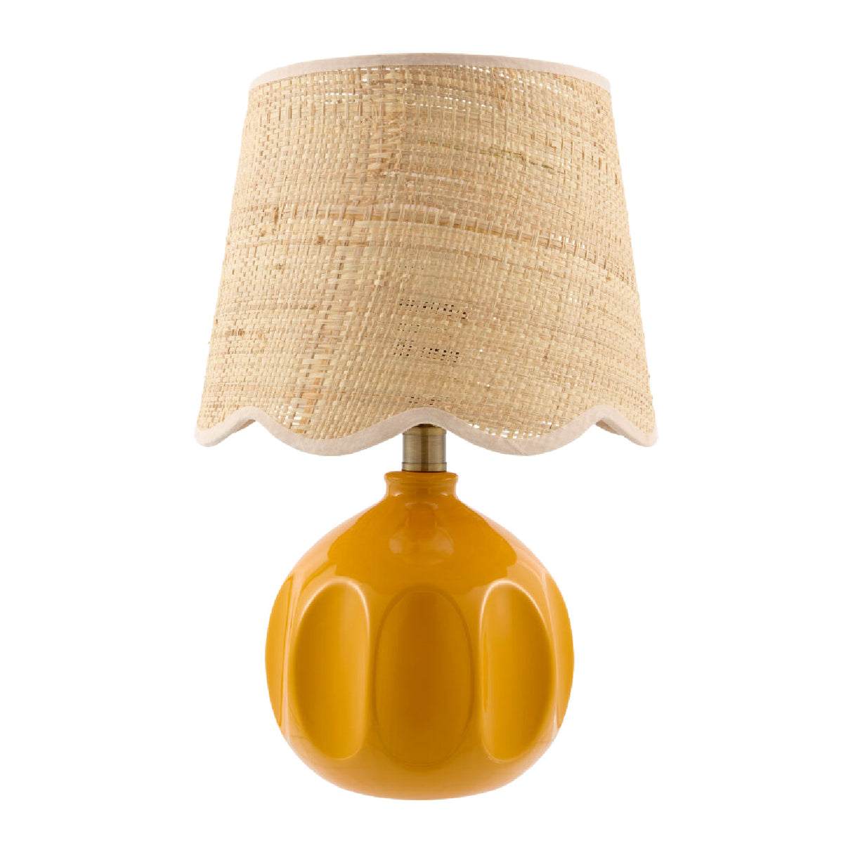 Modern European furniture - Wavy Rattan Accent Table Lamp - www.oroa.com